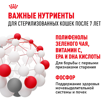 Сухой корм Royal Canin Sterilised 7+ для стерилизованных кошек в возрасте от 7 до 12 лет, 3,5 кг